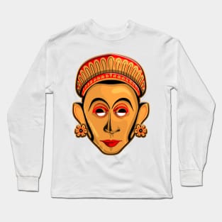 Sri Lankan traditional face masks design Long Sleeve T-Shirt